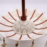 Ancient Wisdom Natural 40cm Bali Home Decor Canvas Parasol - Image 5