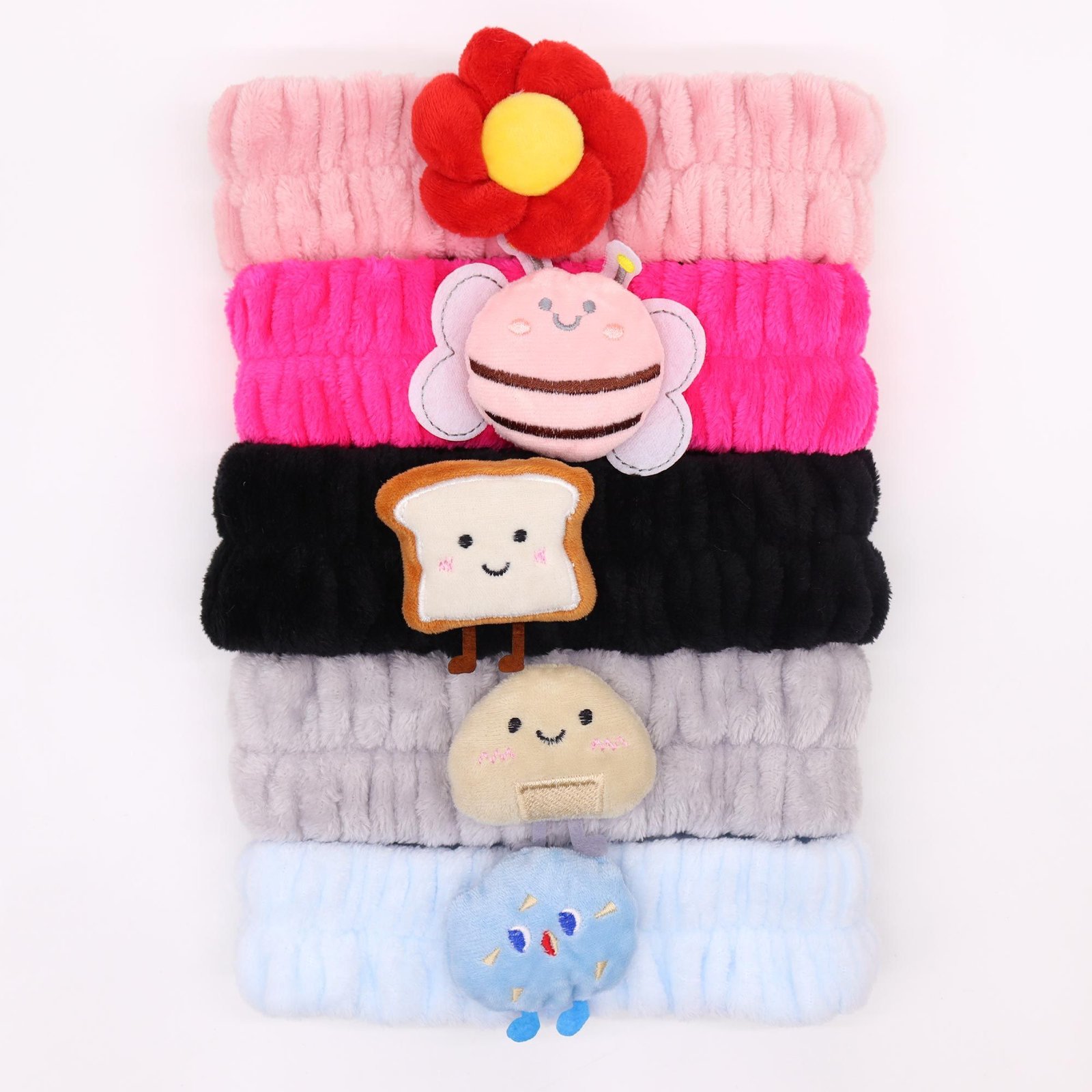 bG9jYWw6Ly9tZWRpYS85Sy84RS82MFIzMEMxRzZXU0s4RTlLLzAwZjE1MzVjLmpwZWc.jpg Ancient Wisdom Cute Makeup Headbands - Toast & Friends (Assorted) - Image 1