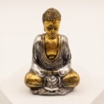 Ancient Wisdom Set of 6 Gold Mini Buddha Statues (Assorted Colours) - Image 5