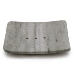 Ancient Wisdom Grey Square Shaped Ziolit Stone Soap Dish