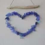 Ancient Wisdom Blue Love Heart Design Wind Chime - Image 2