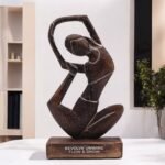 Ancient Wisdom Wooden Yoga Lady Figurine (Revolved Pose) – Antique – Revolve Unwind - Flow & Grow - Image 2