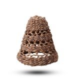 Ancient Wisdom Set of 3 Natural Banana Leaf Lamp Shades - Image 4