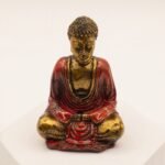 Ancient Wisdom Set of 6 Gold Mini Buddha Statues (Assorted Colours) - Image 6
