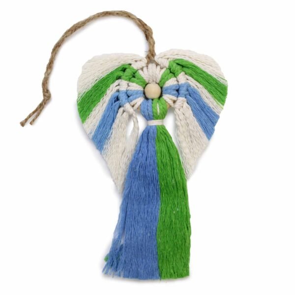 Ancient Wisdom Macrame Indonesian Cotton Earth Guardian Angel + Gift Box