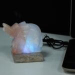 Ancient Wisdom Elephant Shaped Multicolour USB Himalayan Salt Lamp - Image 3