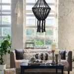 Ancient Wisdom Black Macrame Large Drop Cotton Chandelier - Image 3
