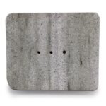 Ancient Wisdom Grey Square Shaped Ziolit Stone Soap Dish - Image 2