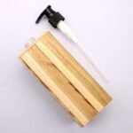 Ancient Wisdom Natural Teakwood Square Soap Dispenser - Image 6
