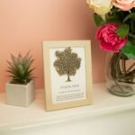 Ancient Wisdom Gemstone Framed Picture - Tree of Life - Pyrite (20x14.7x1cm) - Image 2