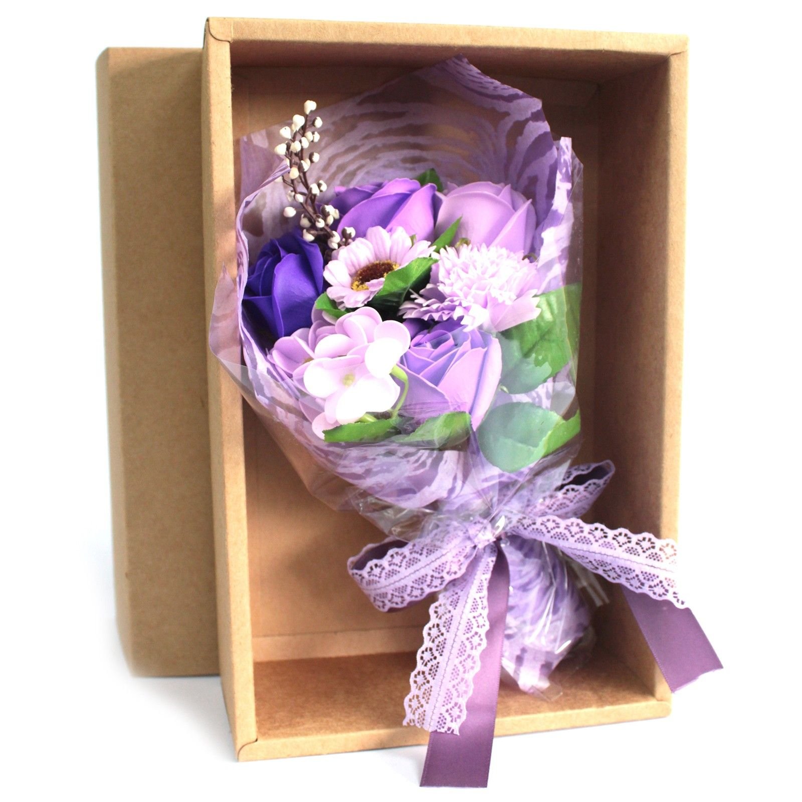 bG9jYWw6Ly9tZWRpYS85UC9FRC82MFIzMEMxRzZHV0tFRDlQLzYxNTZjMmFiLmpwZWc.jpg Ancient Wisdom Boxed Hand Soap Purple Flower Bouquet - Image 1