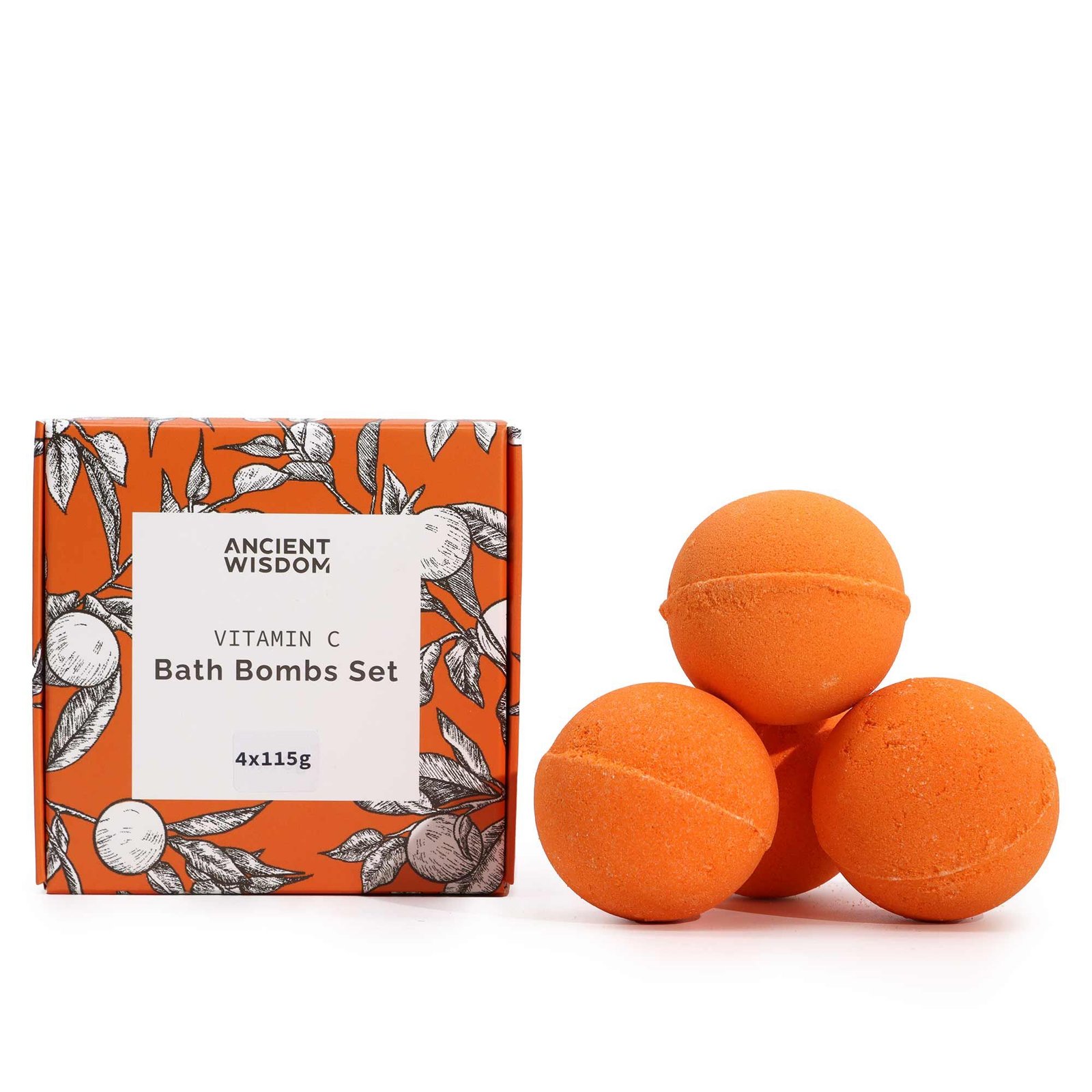 bG9jYWw6Ly9tZWRpYS85UC9FRS82MFIzMEMxRzZXUzNFRTlQLzU2MmNmODk5LmpwZWc.jpg Ancient Wisdom Aromatherapy Quartet Set of 4 Vitamin C Bath Bombs - Image 1