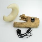 Ancient Wisdom DriftGlow Crackle Half Moon Shade Lamp - Image 9