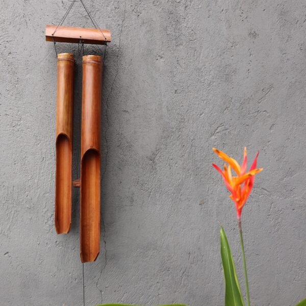 Ancient Wisdom Natural Finish 4 Large Tubes Bamboo Wind Chime