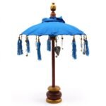 Ancient Wisdom Turquoise 40cm Bali Home Decor Cotton Parasol