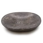 Ancient Wisdom Grey Classic Oval Marble Soap Dish
