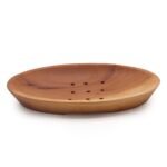 Ancient Wisdom Classic Oval Shaped Mahogany Wood Soap Dish