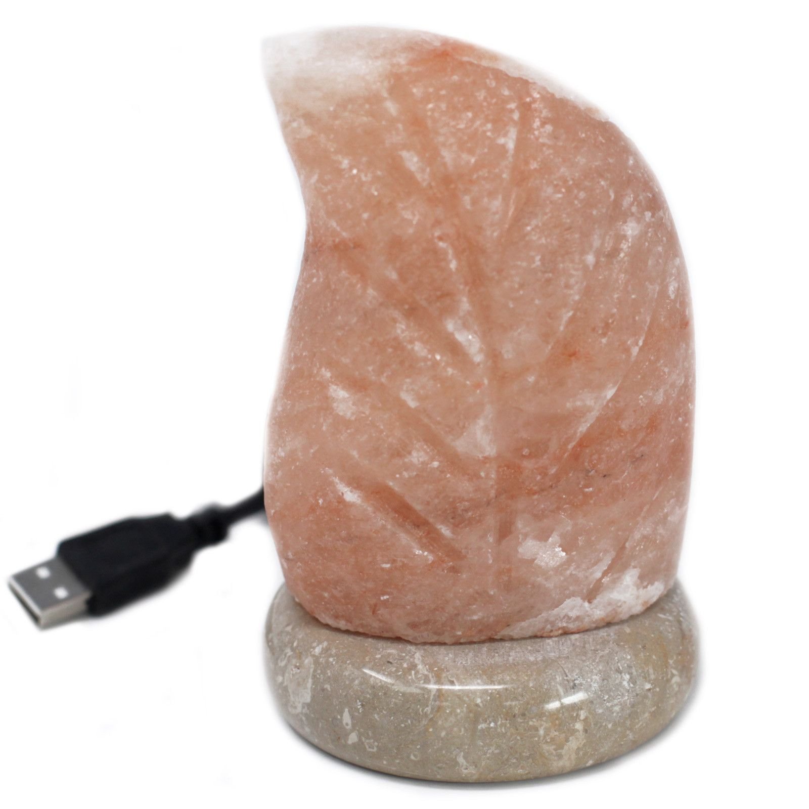 bG9jYWw6Ly9tZWRpYS85Ui8yRC82MFIzMEMxRzZNU0syRDlSL2M1MTA3YzZmLmpwZWc.jpg Ancient Wisdom Leaf Shaped Multicolour USB Himalayan Salt Lamp - Image 1