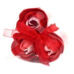 Ancient Wisdom Set of 3 Soap Flower Red Roses Heart Box