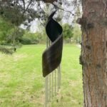 Ancient Wisdom Chocolate Handcrafted Coconut Leaf Wind Chime - Image 5