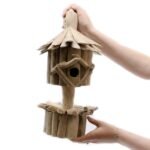 Ancient Wisdom Handcrafted Driftwood Bird Box On Stand - Image 5