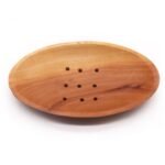 Ancient Wisdom Classic Oval Shaped Mahogany Wood Soap Dish - Image 2
