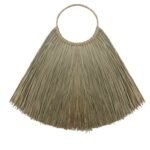Ancient Wisdom Large Natural Boho Seagrass Fan Wall Decor