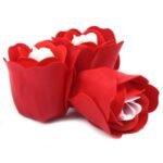 Ancient Wisdom Set of 3 Soap Flower Red Roses Heart Box - Image 2