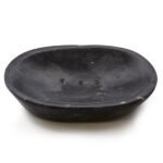 Ancient Wisdom Black Classic Oval Marble Soap Dish