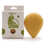 Ancient Wisdom Teardrop Konjac Sponge - Turmeric - Anti-Wrinkle