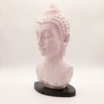 Ancient Wisdom Cherry Crackle Buddha Bust Lamp – Oval Stand - Image 7