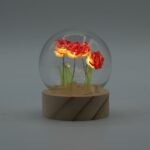 Ancient Wisdom LED Floral Glow Garden Dome Light - 5 Red Roses - Image 3