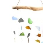 Ancient Wisdom Hanging Five Multicolour Glass Strings Wind Chime - Image 3