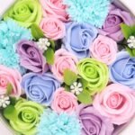 Ancient Wisdom Soap Blue Flowers Baby Blessings Round Box