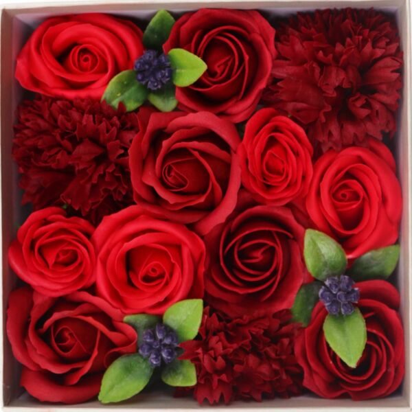 Ancient Wisdom Soap Classic Red Roses Square Box