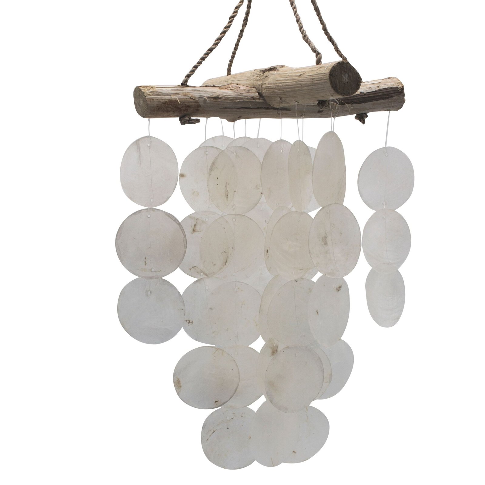 bG9jYWw6Ly9tZWRpYS8xSC8wRC82MFIzMEMxRzZSVDMwRDFILzA2OTE4ODY2LmpwZWc.jpg Pearl Effect & Driftwood Cross Chime - Image 1