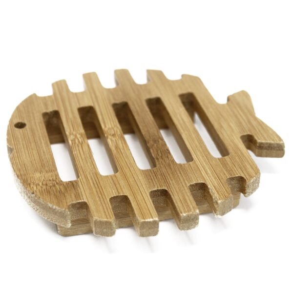 Ancient Wisdom Fish Shaped Hemu Wood Soap Dish