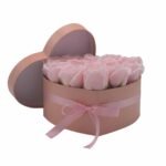 Ancient Wisdom Soap Flower 13 Pink Roses Heart Shaped Bouquet - Image 2