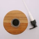 Ancient Wisdom Natural Teakwood Round Soap Dispenser - Image 2
