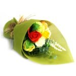Ancient Wisdom Green & Yellow Standing Soap Flower Bouquet - Image 2