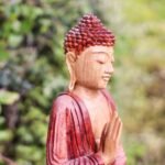 Ancient Wisdom Hand Carved Suar Wood Teaching Transmission Buddha Statue – 30cm - Image 6