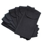 Ancient Wisdom Cotton Pouch For Gemstone Face Rollers – Black - Image 2