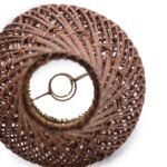 Ancient Wisdom Dark Brown Rattan Table Lamp - Image 3