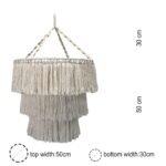 Ancient Wisdom Natural Macrame Soft Cotton Chandelier - Image 6