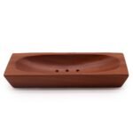 Ancient Wisdom Rectangle Classic Mahogany Wood Soap Dish