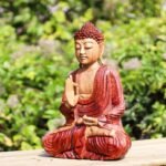 Ancient Wisdom Hand Carved Suar Wood Teaching Transmission Buddha Statue – 30cm - Image 2