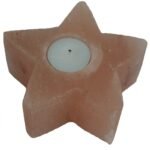 Ancient Wisdom Himalayan Salt Star Shaped Candle Holder - Image 2