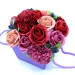 Ancient Wisdom Purple Flower Garden Soap Flower Bouquet - Image 2