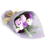 Ancient Wisdom Purple Standing Soap Flower Bouquet - Image 2