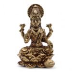 Ancient Wisdom Brass Miniature Gods – Laxmi (49mm)